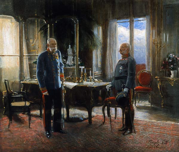 Franz Joseph & Archduke Friedrich à Temple