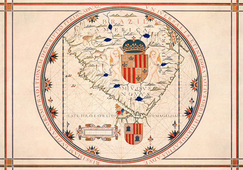 Map of South America à Vaz-Dourado