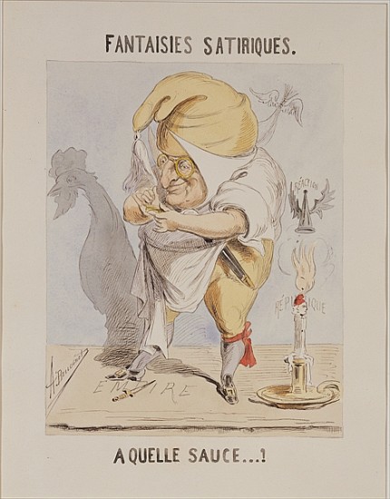 Satirical Fantasies, caricature of Adolphe Thiers (1797-1877) à A. Belloguet