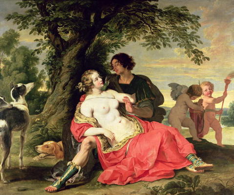 Venus and Adonis, c.1620 à A. Janssens