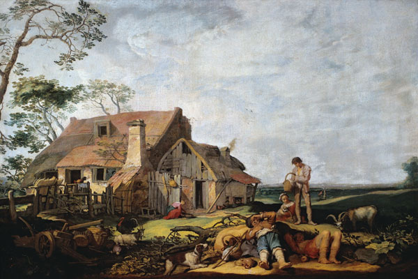 Landscape with Peasants Resting, Tobias and the Angel à Abraham Bloemaert