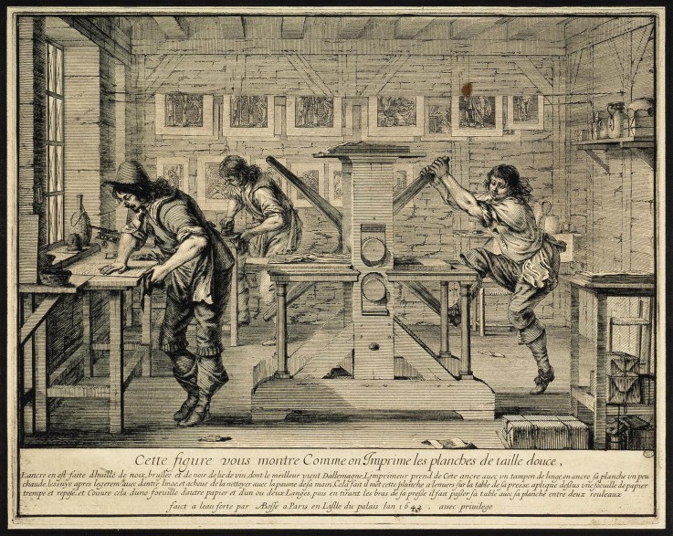 Workshop of an Engraver à Abraham Bosse