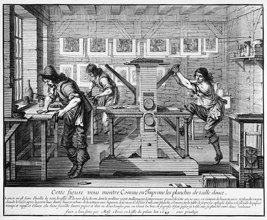 French printing press à Abraham Bosse