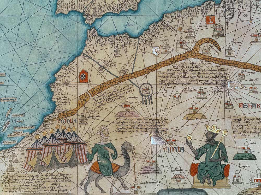 Detail from the Catalan Atlas, 1375  (detail of 151844) à Abraham Cresques