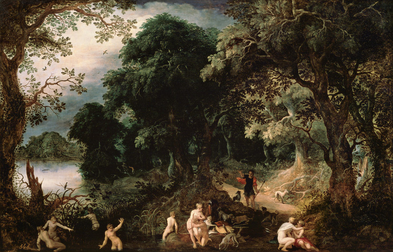 Diana and Actaeon à Abraham Govaerts