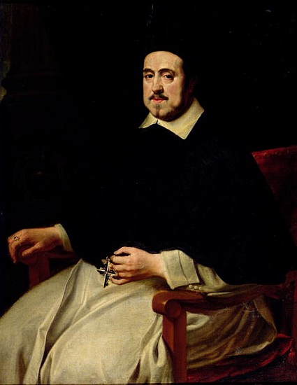 Portrait of Ambrosius Cappelus, Bishop of Antwerp à Abraham Jansz. van Diepenbeeck