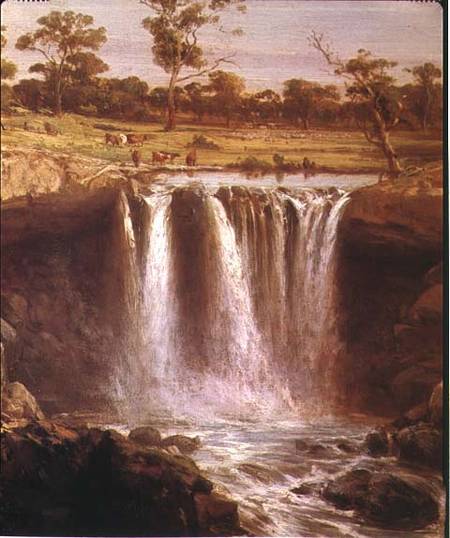Falls on the Wannon, Australia à Abraham-Louis Buvelot