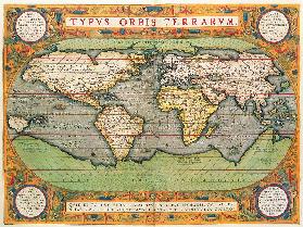 Typus Orbis Terrarum, map of the world, from Ortelius''s ''Theatrum Orbis Terrarum'', Antwerp