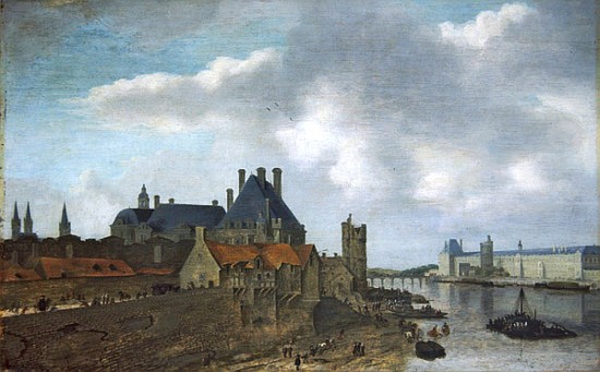 Nevers Hotel and the Louvre Palace à Abraham de Verwer