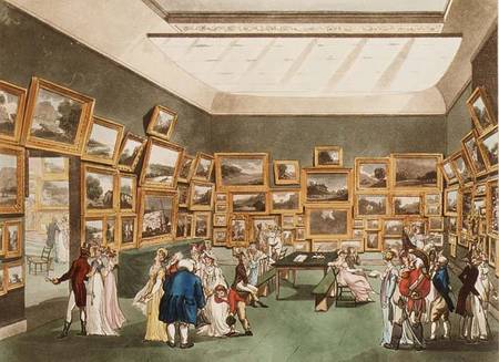 Old Bond Street: Exhibition of Watercolour Drawings from Ackermann's 'Microcosm of London' à A.C. Rowlandson