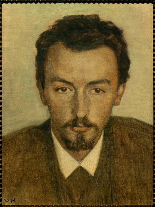 Porträt des Malers Vilhelm Hammershöi à Achen Georg