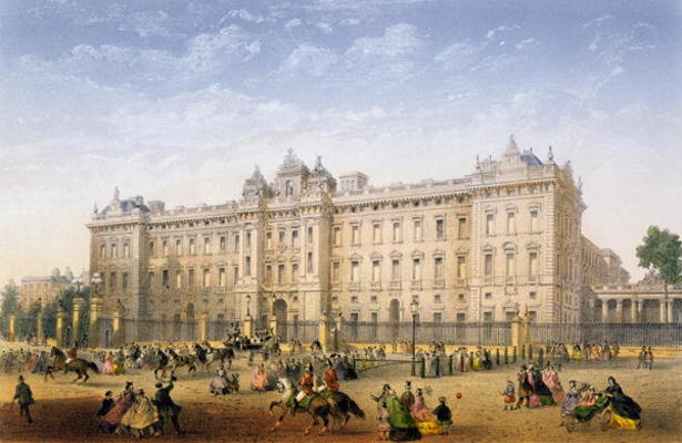 Buckingham Palace, c.1862 (colour litho) à Achille-Louis Martinet
