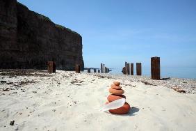 Steinturm am Nordstrand Helgoland