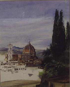 Florence from Boboli Gardens (unfinished)