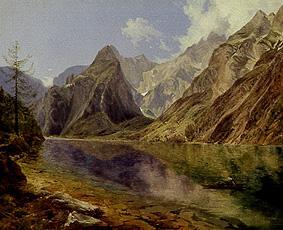 le lac du roi avec le Watzmann à Adalbert Stifter