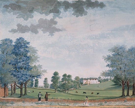 The Great House and Park at Chawton, c.1780 à Adam Callander