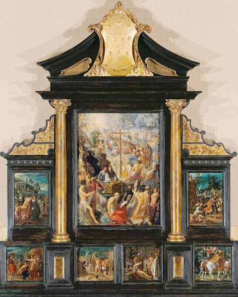 autel de la légende de la croix, siebenteilig totaux à Adam Elsheimer