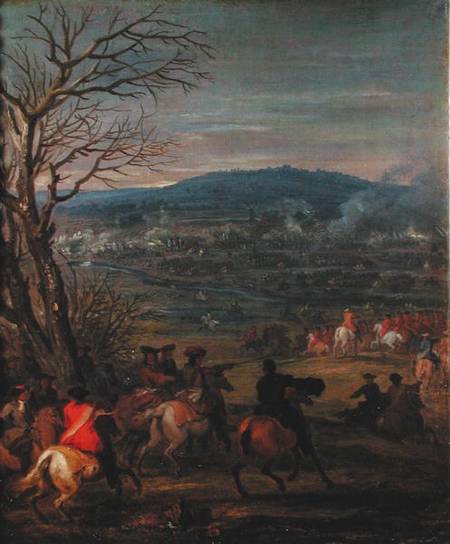 Louis XIV (1638-1715) in Battle near Mount Cassel, 11th April 1677 à Adam Frans van der Meulen