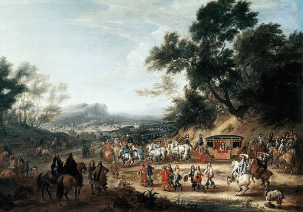 Louis XIV Travelling à Adam Frans van der Meulen