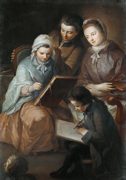 Les enfants du peintre. à Adam Friedrich Oeser
