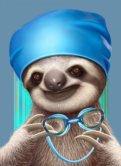 SLOTH WITH GOGGLES