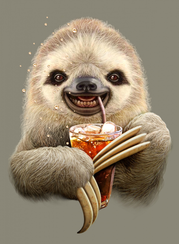 sloth and soft drink à Adam Lawless