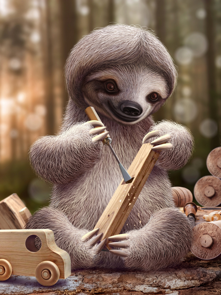 SLOTH THE TOY MAKER à Adam Lawless