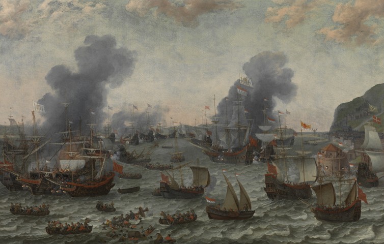 The Battle of Gibraltar, 25 April 1607 à Adam Willaerts