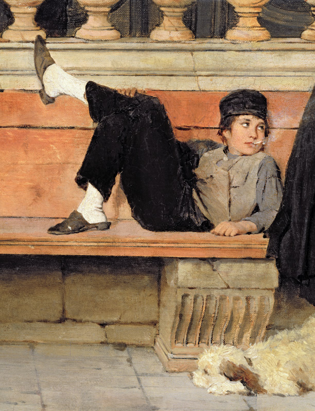 St. Mark's, Venice, detail of a boy smoking à Adolf Echtler