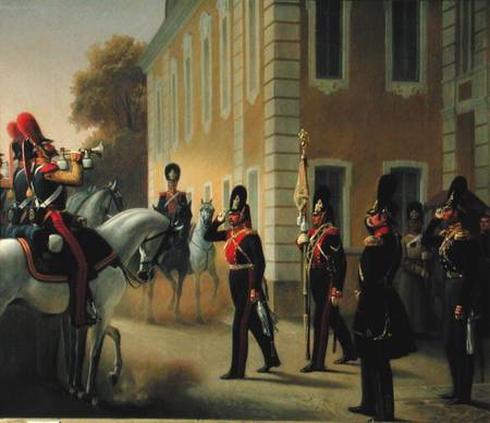 Parading of the Standard of the Great Palace Guards à Adolf Gebens