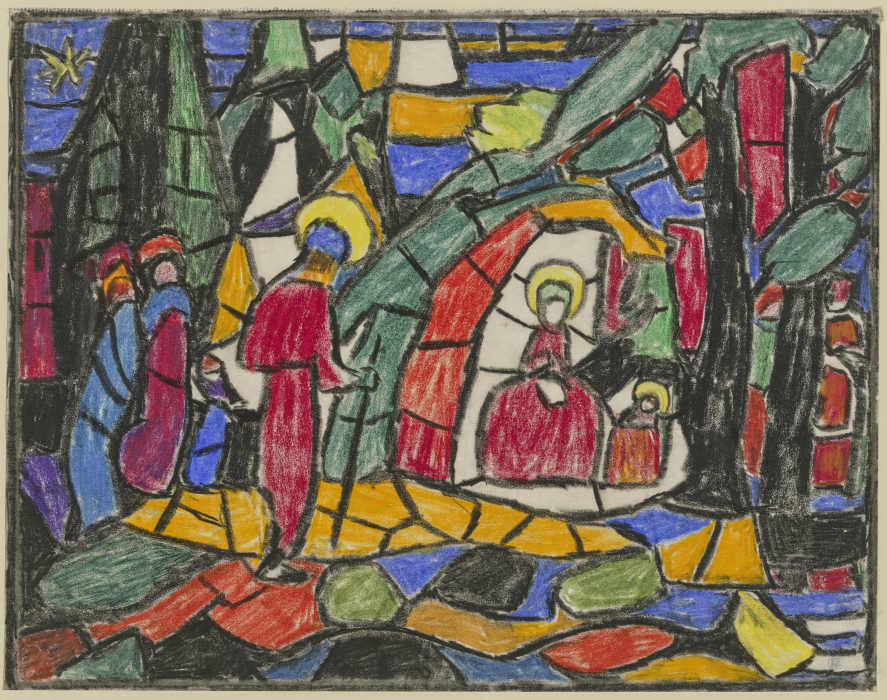 The Nativity à Adolf Hölzel