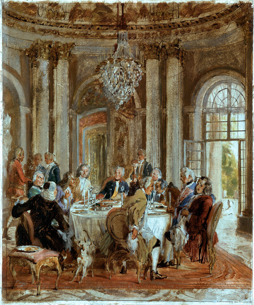 Frederick t.Gr.& dinner company à Adolph Friedrich Erdmann von Menzel