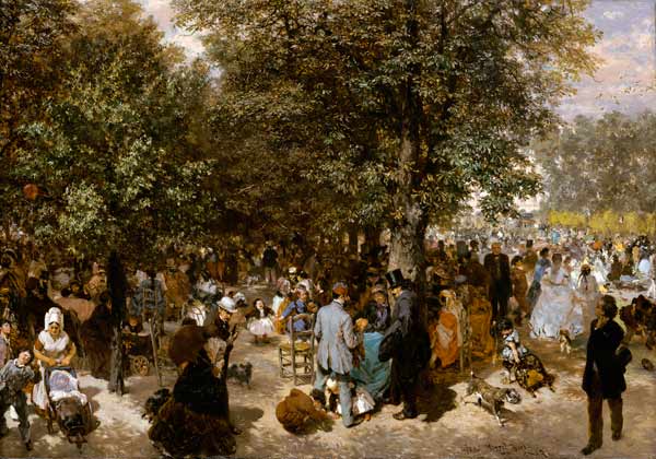 Ein Nachmittag im Tuileriengarten à Adolph Friedrich Erdmann von Menzel