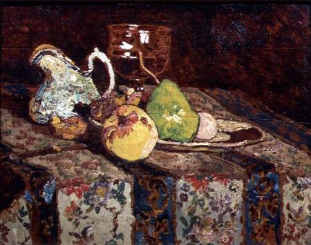 Still life with white pitcher à Adolphe Jos.Th. Monticelli