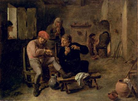 Tavern Scene, or The Village Fiddler à Adriaen Brouwer