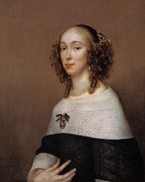 Bildnis einer Dame mit lockigem Haar