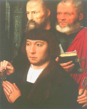 portrait du donnateur avec les apôtres Pierre et Paul (aile droite d'un diptyques)