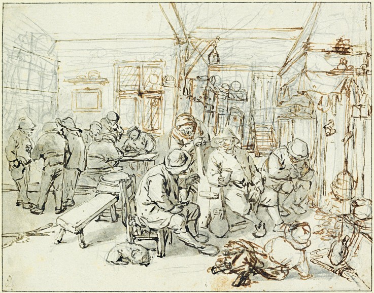 Company of Peasants in a Tavern à Adriaen Jansz van Ostade