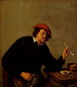 Le fumeur à Adriaen Jansz van Ostade