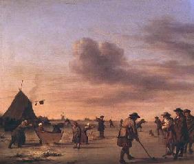 Golfers on the Ice near Haarlem