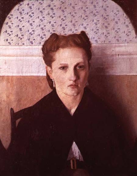 Portrait of the artist's wife à Adriano Cecioni