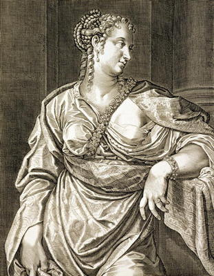 Agrippina wife of Tiberius (engraving) à Aegidius Sadeler ou Saedeler