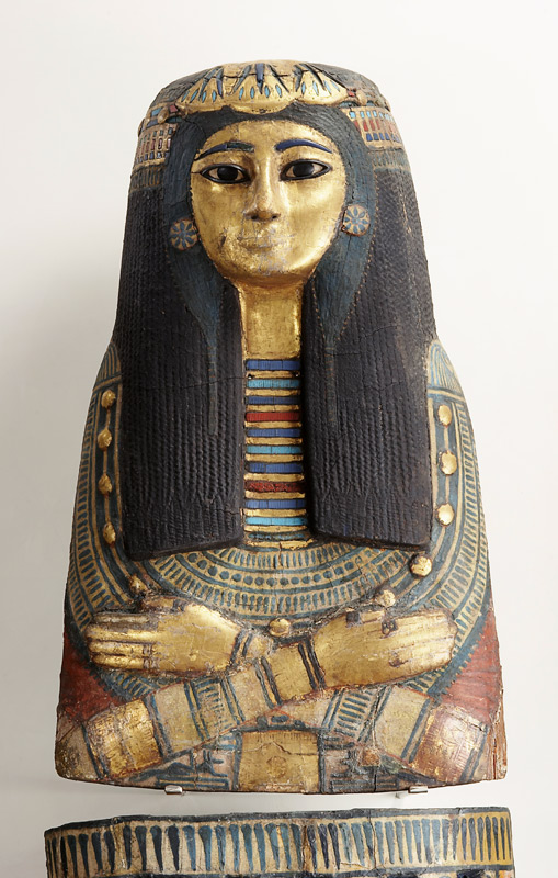 Mumiendecke der Amunpriesterin Takait (Detail). 13. Jahrhundert v.Chr. à Égyptien
