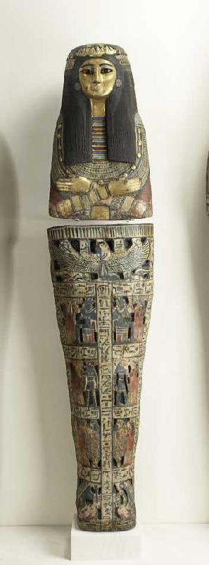 Mumiendecke der Amunpriesterin Takait. 13. Jahrhundert v.Chr. à Égyptien