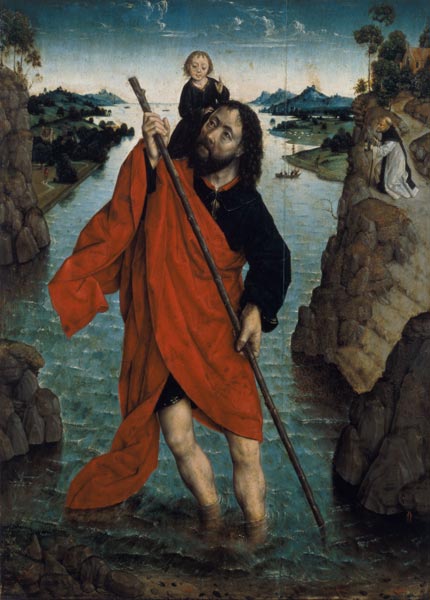 St. Christopher (panel) à Aelbert Bouts