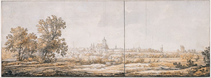 View of Arnhem from the South à Aelbert Cuyp