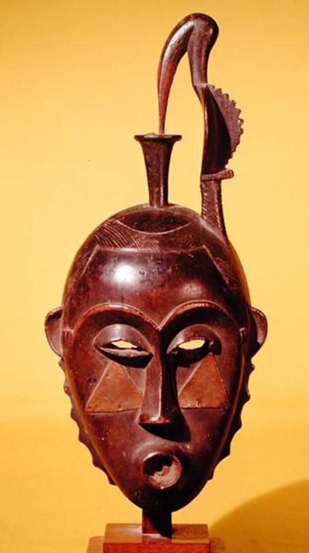 Mask surmounted by a wader, Yaoure Population, Ivory Coast à Africain