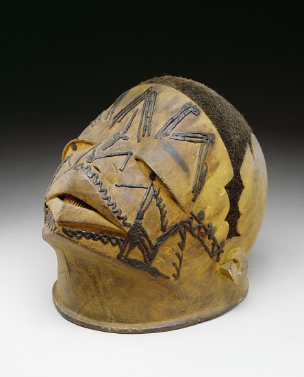 Helmet, Makonde, 19th-20th century à École Africaine