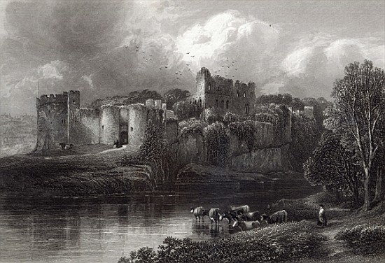 Chepstow Castle; engraved by R. Hinshelwood, printed Cassell & Company LtdWimperis à (d'après) Edmund Morison
