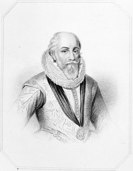 Edward Somerset, after an engraving from ''Lodge''s British Portraits'' à (d'après) École anglaise